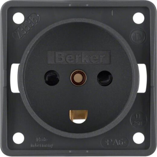 Berker Steckdose M3962722505 anthrazit matt Daenemark