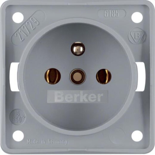 Berker Steckdose M3961852506 grau matt