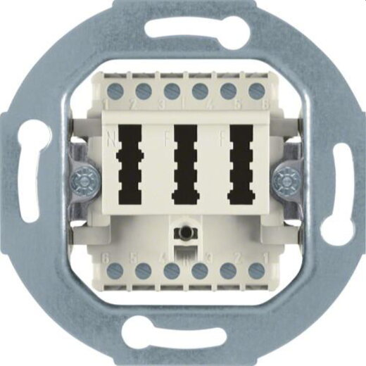 Berker Steckdose M3454402 2x6/6NFF weiss