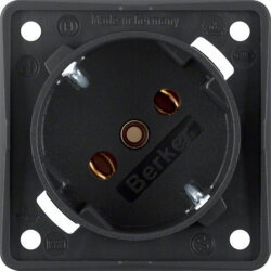 Berker SCHUKO-Steckdose M38418525 45Grad schwarz matt