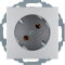 Berker SCHUKO-Steckdose M347271404 45Grad alu matt