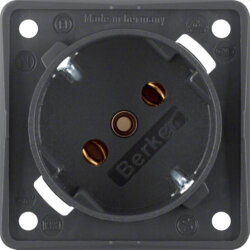Berker SCHUKO-Steckdose M3841852525 45Grad anthrazit matt
