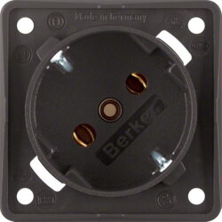 Berker SCHUKO-Steckdose M3841852521 45Grad braun matt