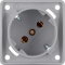 Berker SCHUKO-Steckdose M3841852526 45Grad grau matt