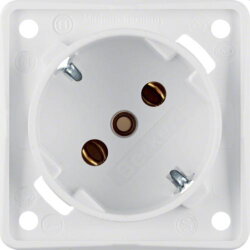 Berker SCHUKO-Steckdose M3841852522 45Grad polarweiss matt