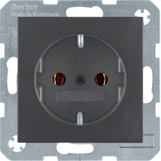 Berker SCHUKO-Steckdose M341431606 anthrazit matt