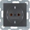 Berker SCHUKO-Steckdose M341431606 anthrazit matt