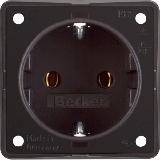 Berker SCHUKO-Steckdose M3947782501 braun matt