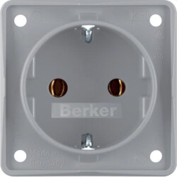 Berker SCHUKO-Steckdose M3947782506 grau matt