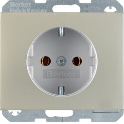 Berker SCHUKO-Steckdose M341157004 edelstahl rostfrei