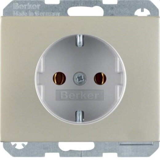 Berker SCHUKO-Steckdose M347157004 edelstahl rostfrei