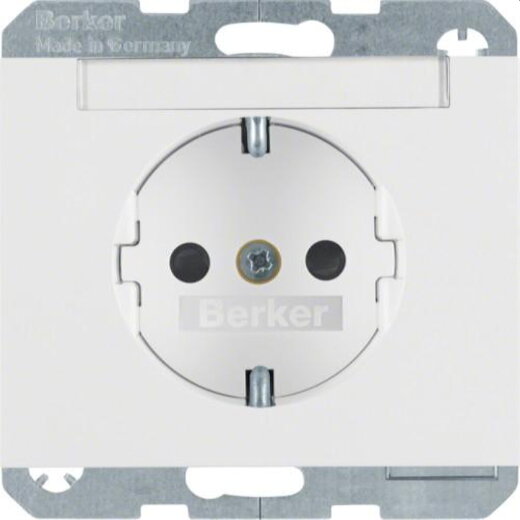 Berker SCHUKO-Steckdose M347387009 polarweiss glaenzend