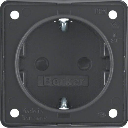 Berker SCHUKO-Steckdose M3947792505 anthrazit matt