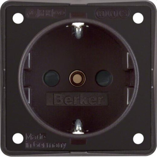 Berker SCHUKO-Steckdose M3941952501 braun matt