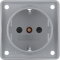 Berker SCHUKO-Steckdose M3941952506 grau matt