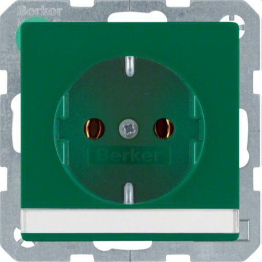 Berker SCHUKO-Steckdose M347506003 gruen samt