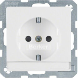 Berker SCHUKO-Steckdose M347496089 polarweiss samt