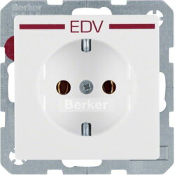 Berker SCHUKO-Steckdose M347436079 polarweiss samt