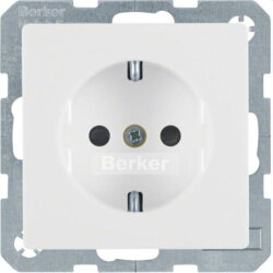 Berker SCHUKO-Steckdose M347236089 polarweiss samt