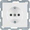 Berker SCHUKO-Steckdose M347236089 polarweiss samt