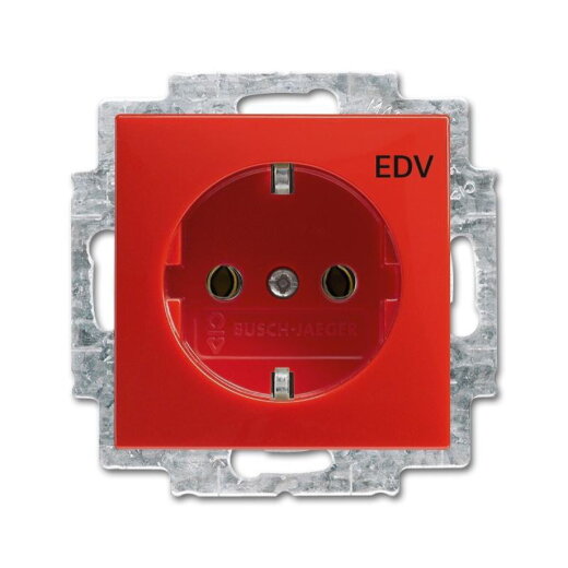 Busch-Jaeger 20 EUC/DV-917 EDV rot SCHUKO-Steckdose