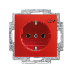 Busch-Jaeger 20 EUC/DV-917 EDV rot SCHUKO-Steckdose