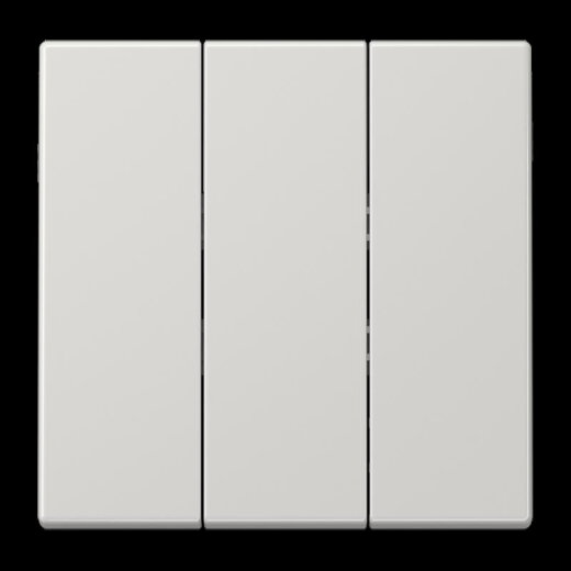 Jung Wippe 3fach, Thermoplast, Serie LS, lichtgrau LS993BFLG