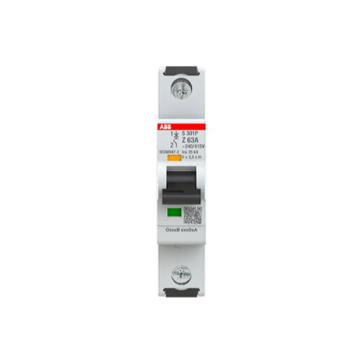 ABB Stotz-Kontakt Sicherungsautomat S301P-Z63 Z25kA 63A 1P
