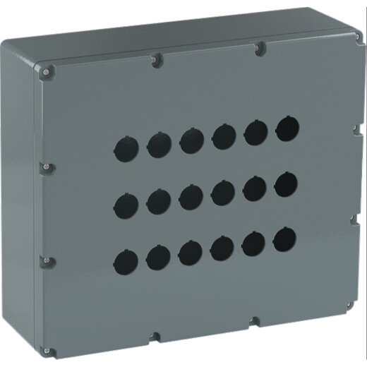 ABB Stotz-Kontakt Metallgehäuse 080SP18SF 18 Befst. grau Alu IP66