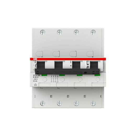 ABB Stotz-Kontakt Leitungsschutzschalter S754DR-K 80 25kA K80A 4P