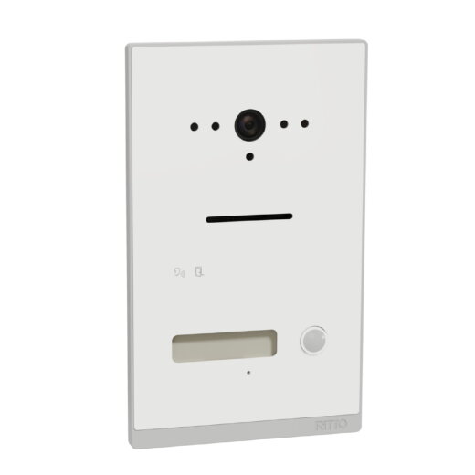 Ritto Video-Türstation Listo Twinbus IP 1 Taste silber weiß UP