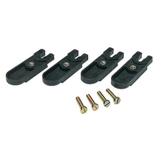 ABB Striebel & John AZBP Wandmontagelaschen Polyamid 4St zur aussenliegenden Befestigung