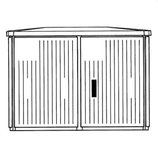 ABB Striebel & John EHGD8126 Schrank AP Gr.2 875X1200X676 EH3, profiliert, große Einbautiefe, SHG