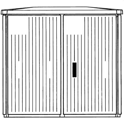 ABB Striebel & John EHGD1125 Schrank AP Gr.2 1125X1200X541 EH3, profiliert, große Einbautiefe, SHG