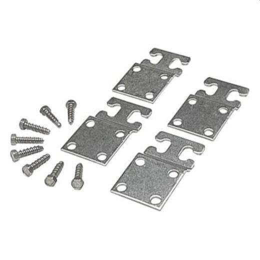 ABB Striebel & John PAZBV Wandmontagelaschen AISI304 Edelstahl AISI 304, Set mit 4 Stück