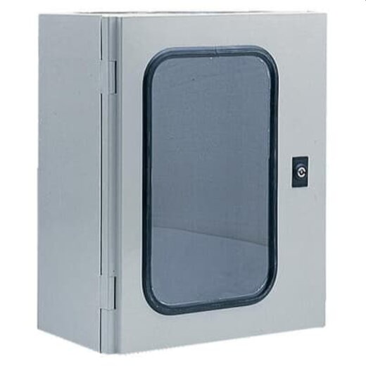 ABB Striebel & John PA861 Schrank mit Fenster 835x635x300 DB ARIA, Doppelbart 3mm, 3-Punktschließung