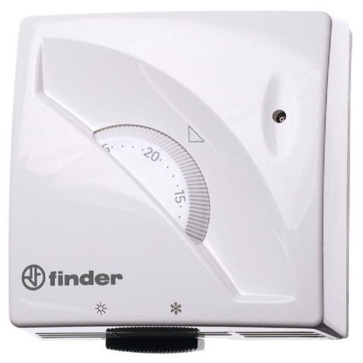 Finder Raumthermostat mechanisch weiß So/Wi Umschalter