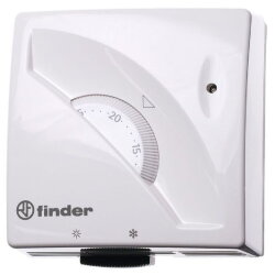 Finder Raumthermostat mechanisch weiß So/Wi Umschalter