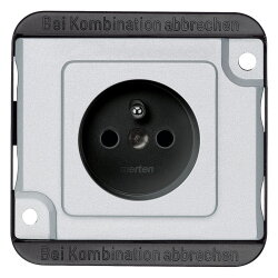 Merten Steckdose MEG2500-7060 mattsilber