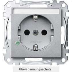 Merten Steckdose SCHUKO MEG2305-0460 aluminium System M