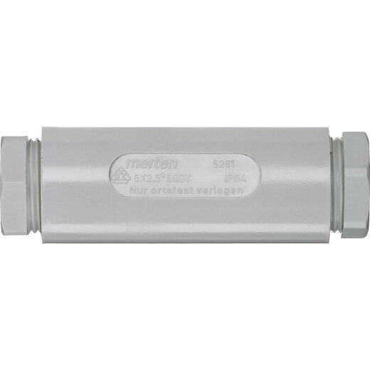 Merten Kabelverbindungsmuffe 526129 grau 5x2,5 qmm