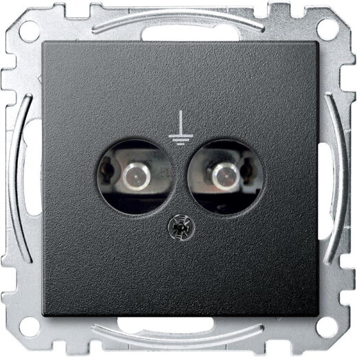 Merten Potentialausgleichssteckdoseneins. MEG2100-0414 anthrazit System M