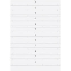 Merten Beschriftungsstreifen 230900 polarweiss System M