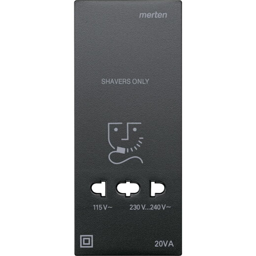 Merten Zentralplatte 213514 anthrazit System M