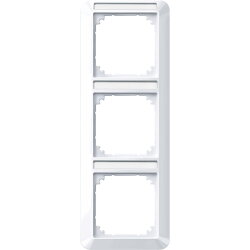 Merten Rahmen 385325 3fach senkr. aktivweiss glänzend