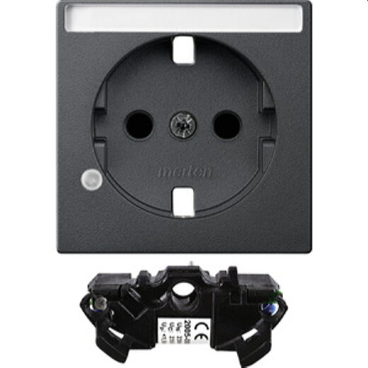 Merten Zentralplatte MEG2335-0414 anthrazit System M