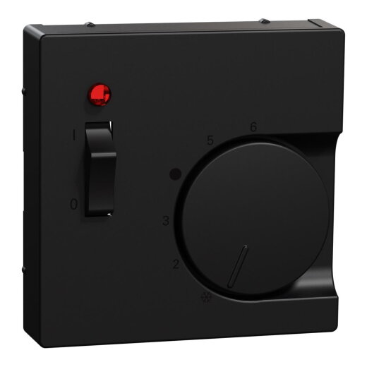 Merten Zentralplatte Raumtemperaturregler sw mattt System M