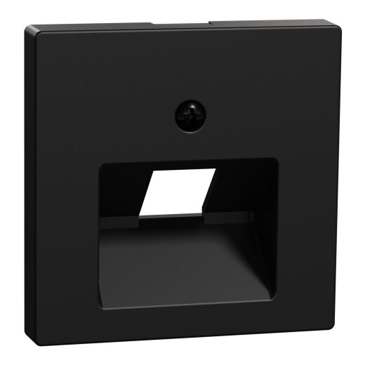 Merten Zentralplatte UAE-Einsatz 1fach schwarz matt System M