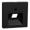 Merten Zentralplatte UAE-Einsatz 1fach schwarz matt System M