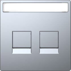 Merten Zentralplatte Edelstahl System Design